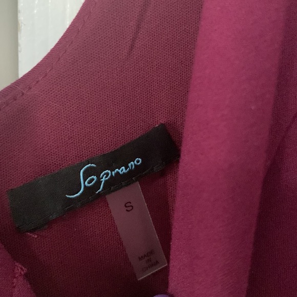 Soprano Magenta Casual Lined Midi Dress US Size Small - Picture 8 of 8
